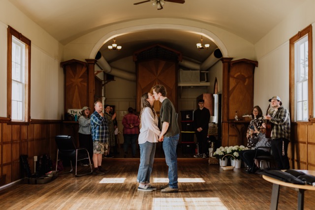 Moment from Liv and David's Whistler wedding day